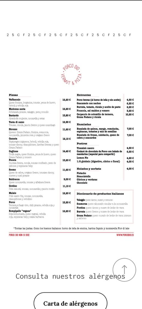 Menu – porcodio